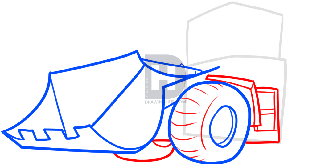 1080x533 How To Draw A Bulldozer, Step