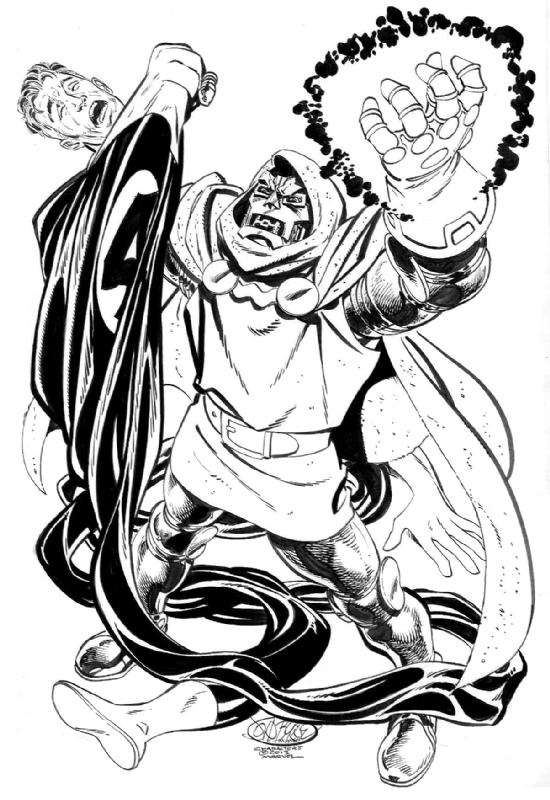 550x800 Dr Doom And Mr Fantastic, In Douglas Burgess's John Byrne