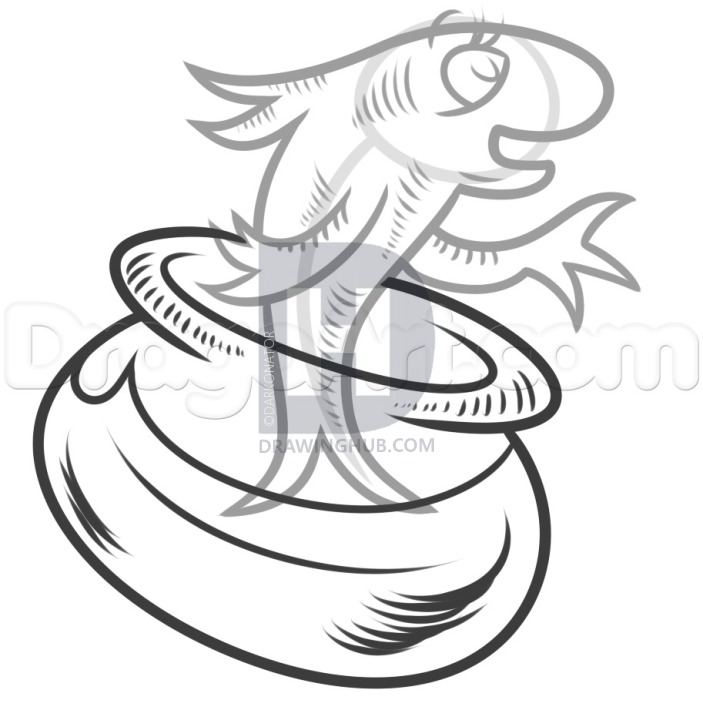 703x720 How To Draw The Fish From Dr Seuss, Step