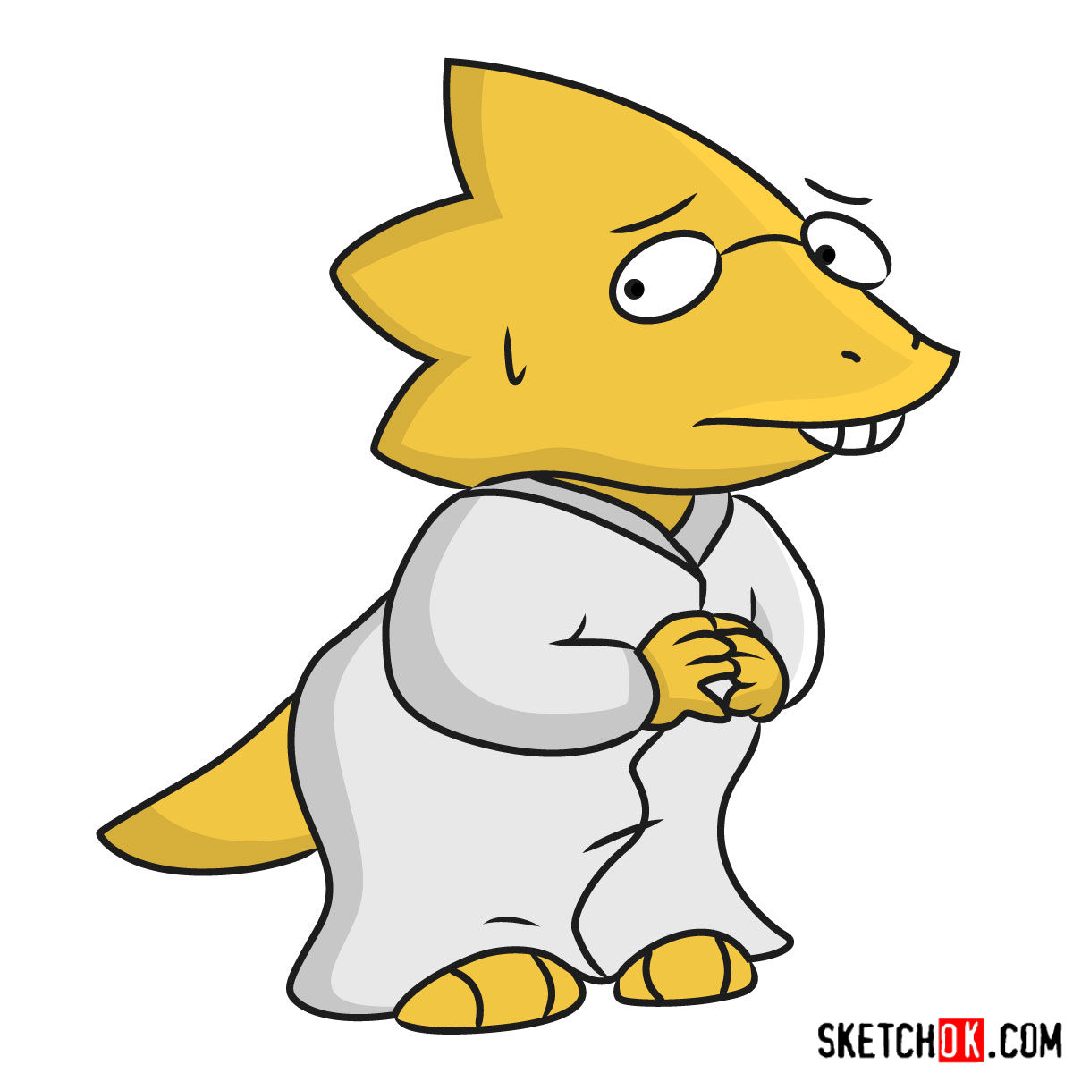 1200x1200 How To Draw Dr Alphys Art Version