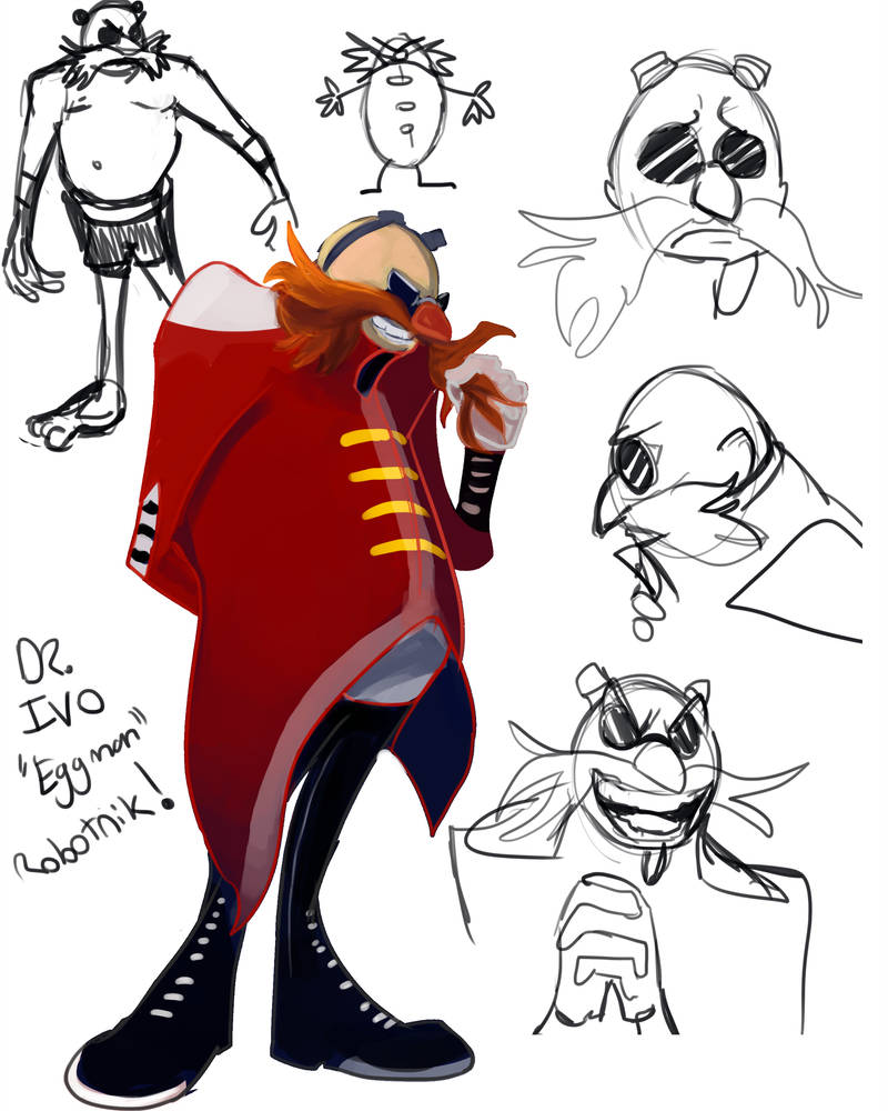 800x1000 Warm Up Sketches And Drawing Of Dr Eggman