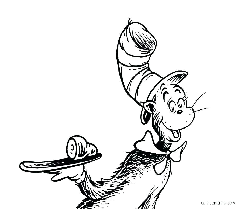 938x800 Dr Seuss Character Coloring Pages Coloring Coloring Pages Cat