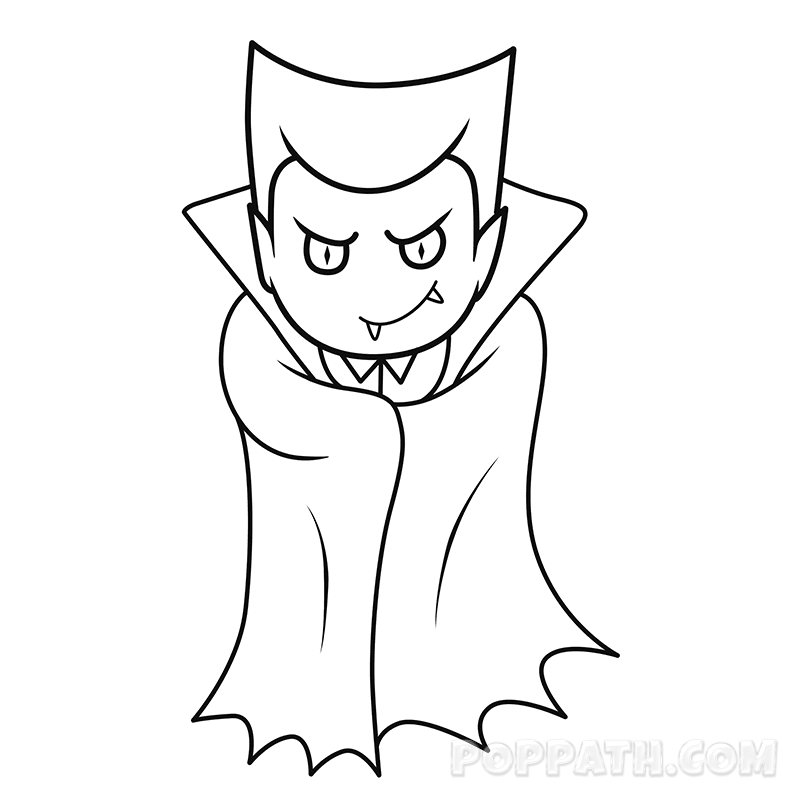 800x800 Halloween Dracula Sketch Drawing Skill