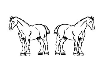 340x270 draft horse sign etsy