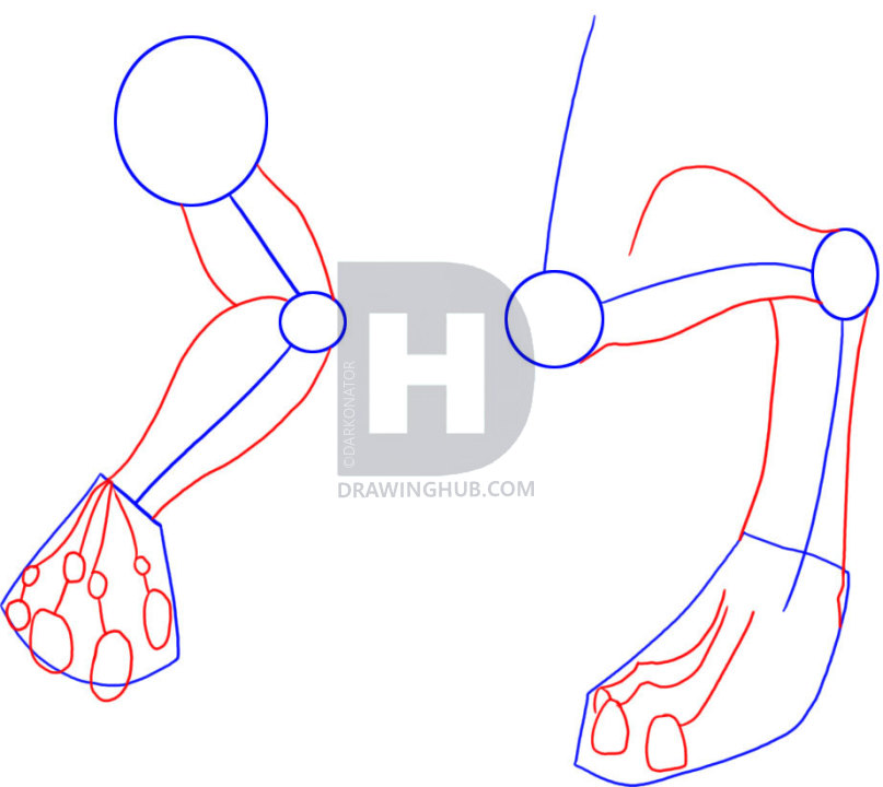 807x720 How To Draw Dragon Legs Arms And Talons, Step