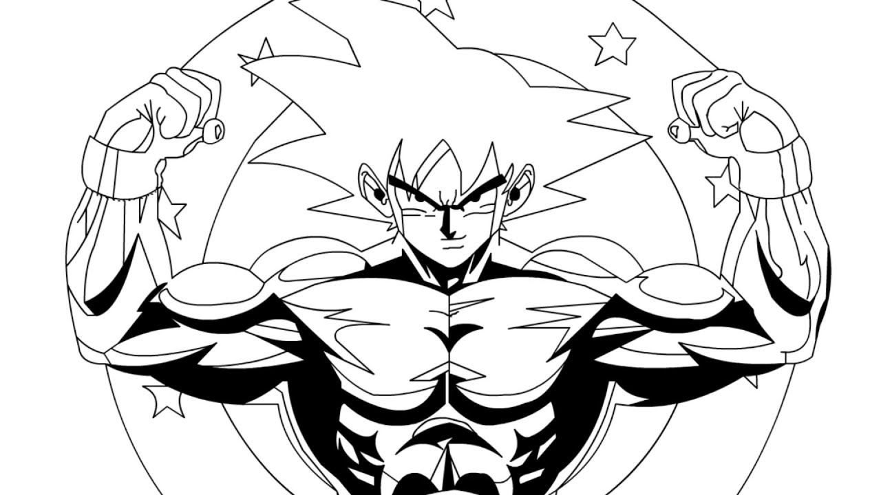 1280x720 Anime Drawing Goku Dragon Ball Super