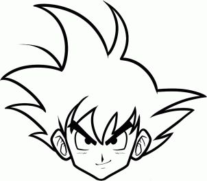 302x265 How To Draw Goku