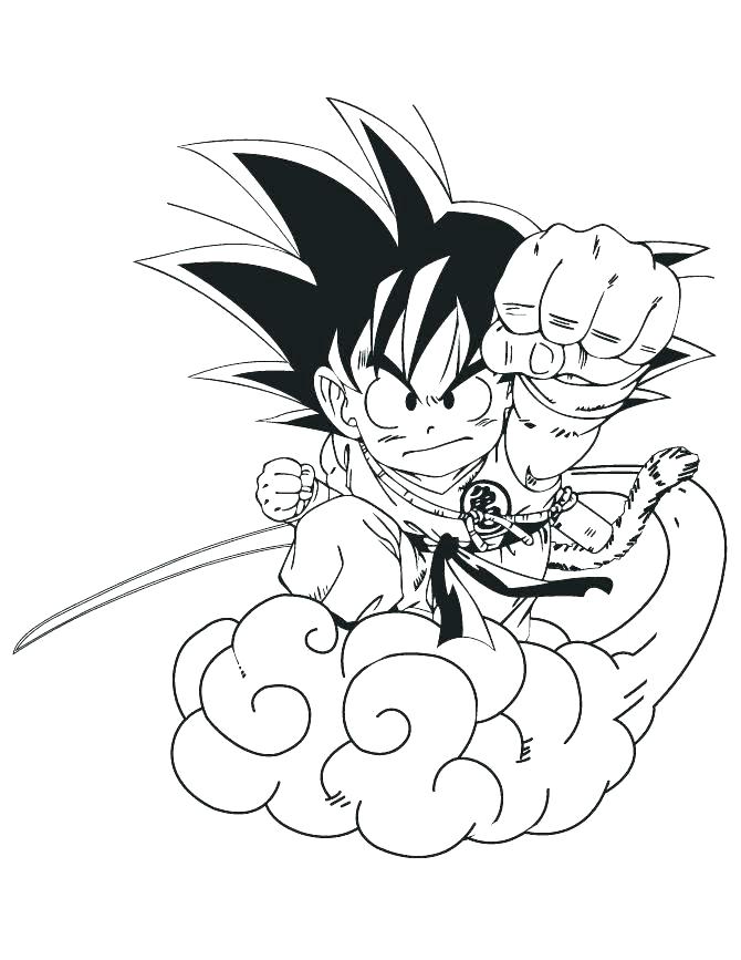 670x867 Kid Goku Coloring Pages Coloring Pages Coloring Pages Children