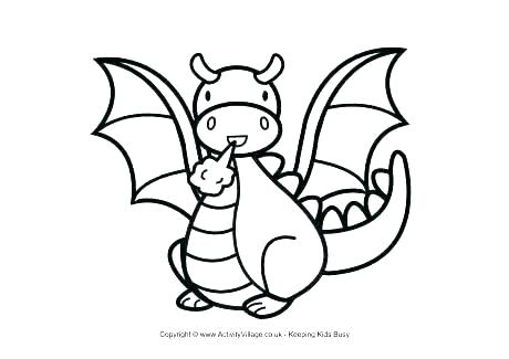 460x325 Dragon Picture To Color Running