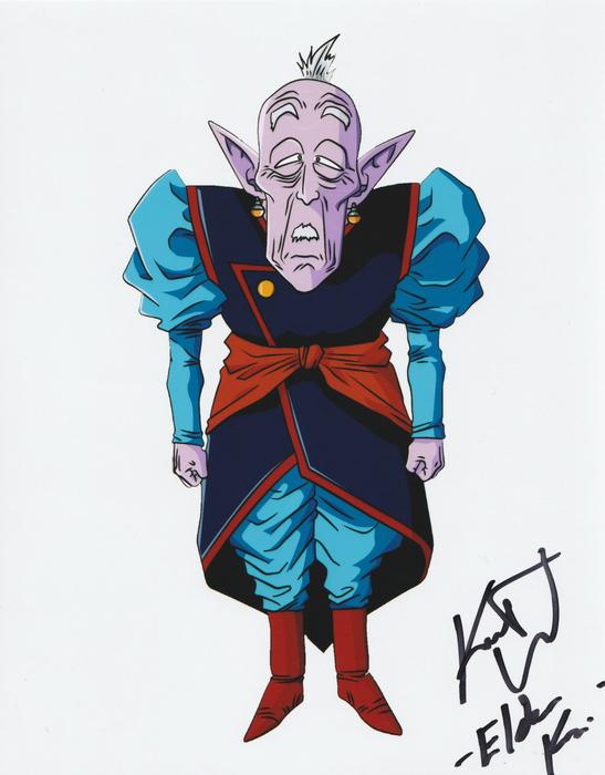 547x700 Kent Williams Autograph Dragon Ball Z Photo Elder Kai Signed