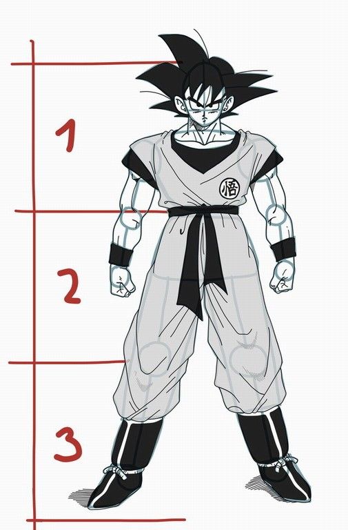 505x768 Drawing Goku From Dragon Ball Z Tutorial Projects To Try