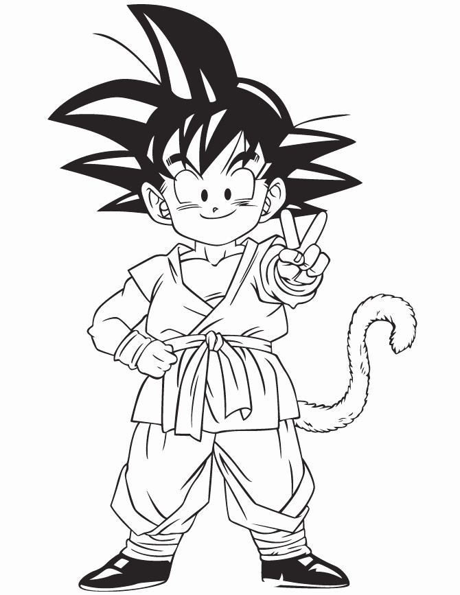 670x867 Lovely Pictures Of Dragon Ball Z Coloring Pages