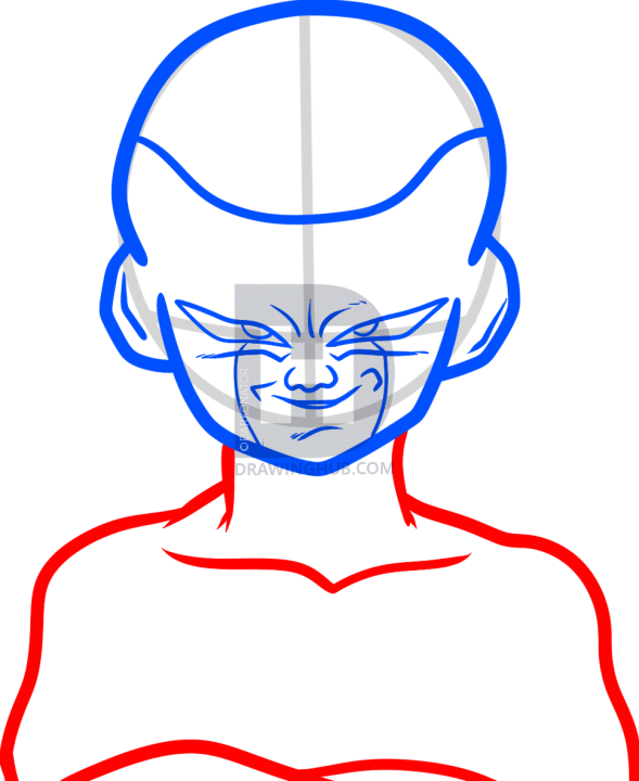 589x720 How To Draw Frieza Easy, Dragon Ball Z, Step