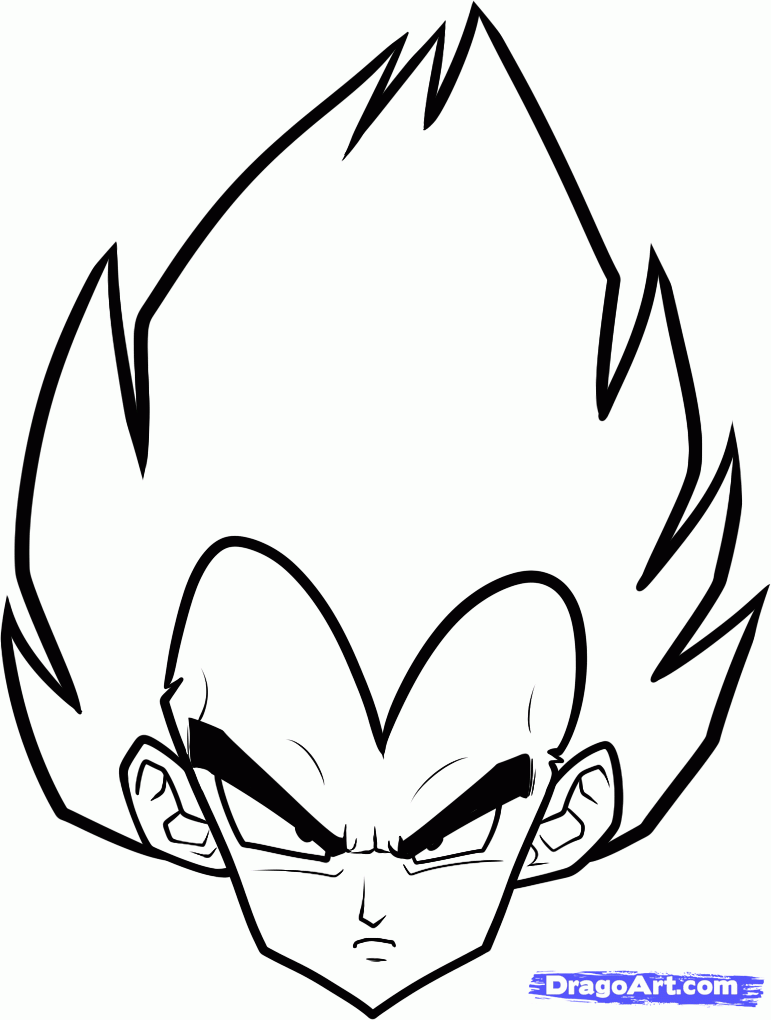 771x1020 How To Draw Vegeta Easy, Step