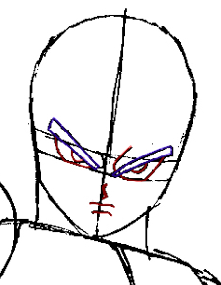 450x581 How To Draw Gogeta From Dragon Ball Z In Easy Steps Tutorial How