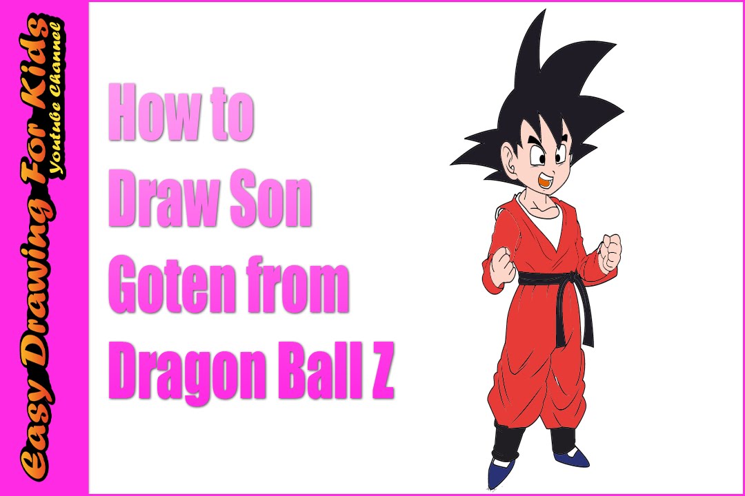 1080x720 How To Draw Son Goten From Dragon Ball Z