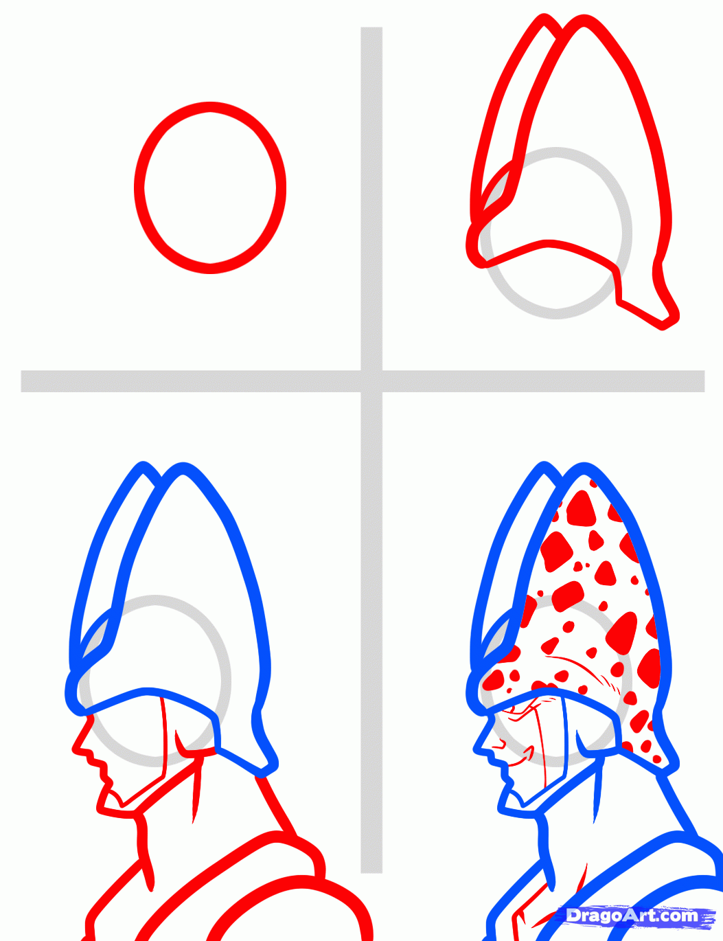 1053x1370 Draw Cell Easy, Dragon Ball Z, Step