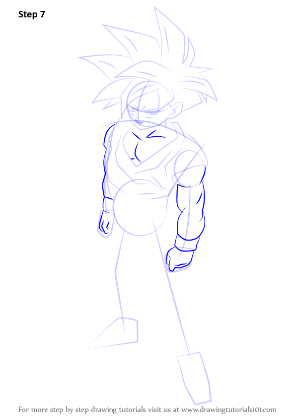 596x843 Learn How To Draw Teen Gohan From Dragon Ball Z
