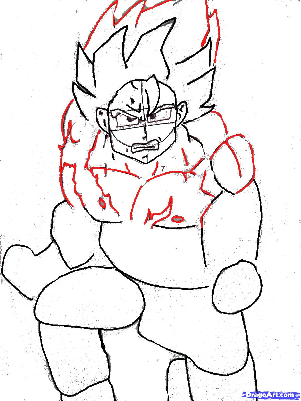 Dragon Ball Z Goku Drawing Free download on ClipArtMag