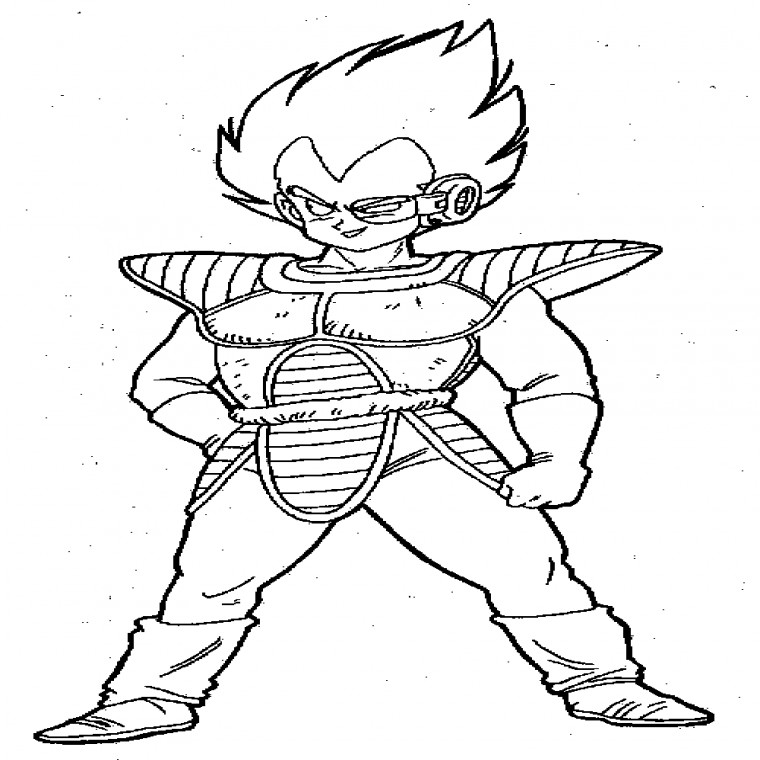 Dragon Ball Z Vegeta Drawing | Free download on ClipArtMag