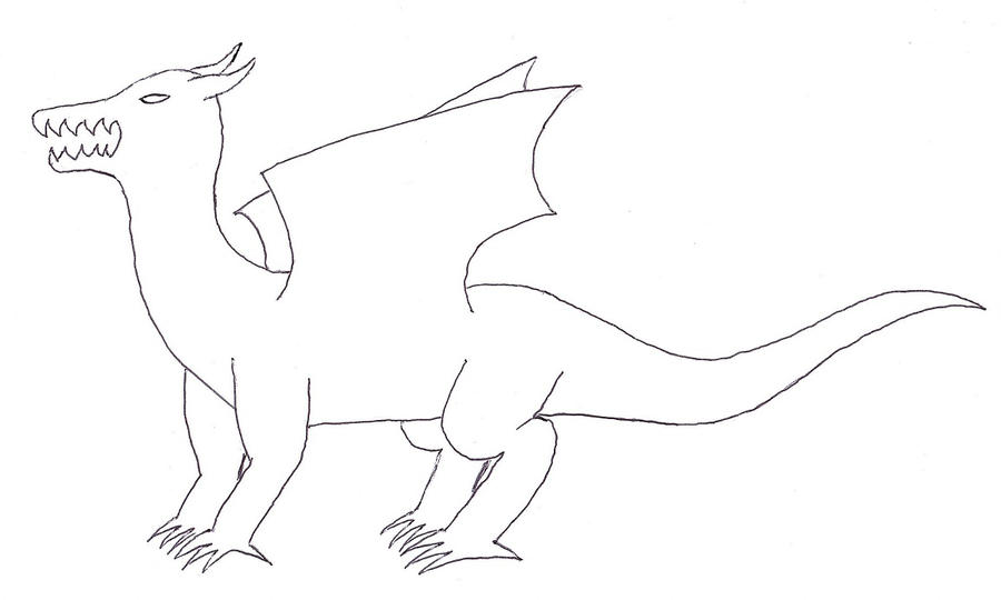 900x540 Dragon Full Body Template