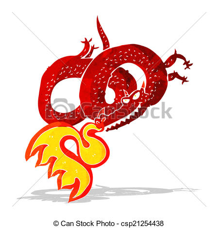 449x470 Cartoon Dragon Breathing Fire