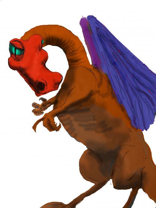 510x680 Dragon Coloured Engineering Drawing Drawings Pictures Drawings