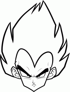 228x302 Huge Collection Of 'goku Face Drawing' Download More Than