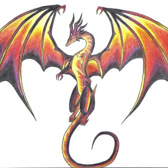 336x336 Dragon Drawings Cartoon Color That Are Easy Claw Cute City