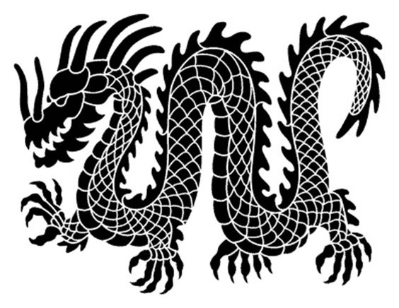 564x436 Dragon Drawings Black And White