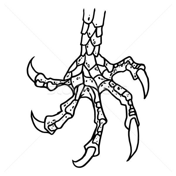 600x600 Dragon Or Monster Paw Vector Illustration