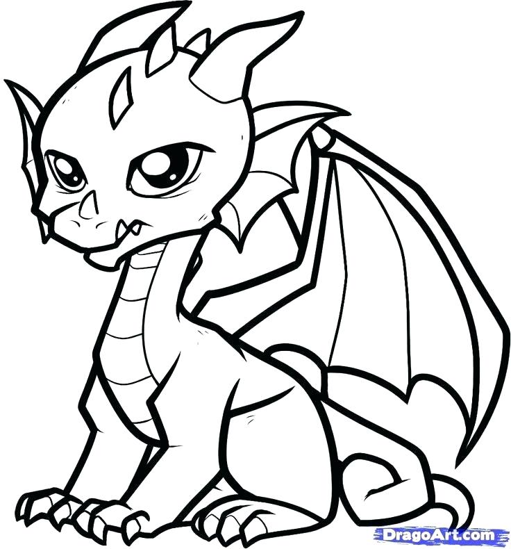 736x790 How To Draw Easy Dragons