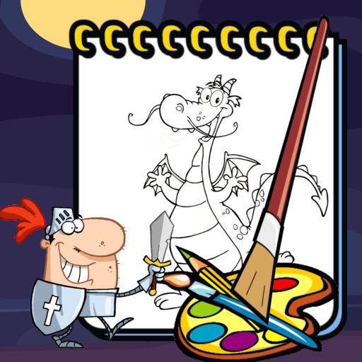 512x512 Kids Coloring Book Game