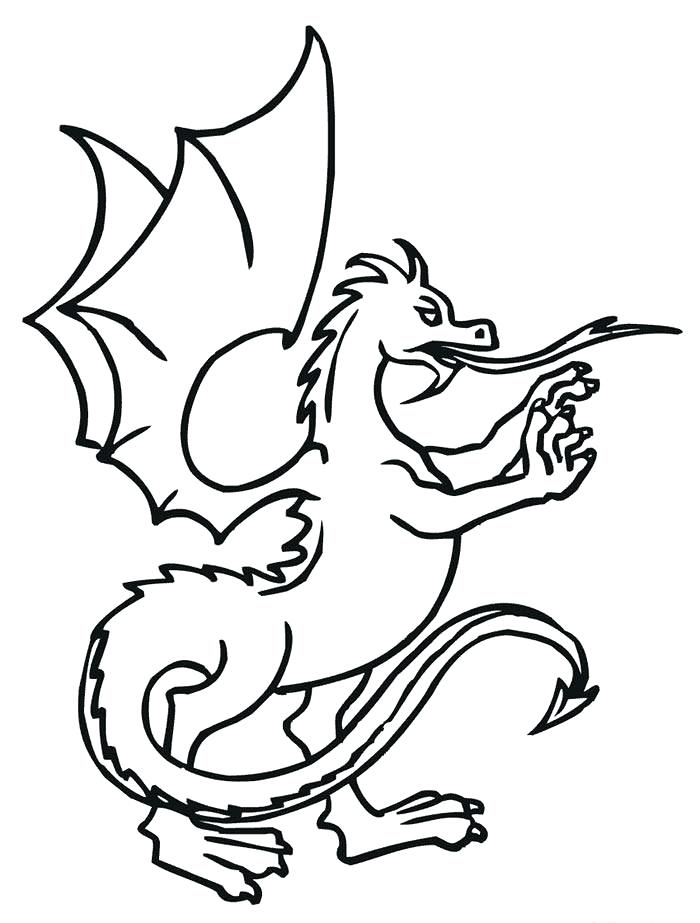 700x923 How To Draw A Dragon Easy For Kids