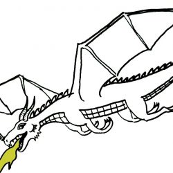 250x250 Dragon Drawings Cool That Are Easy Cartoon Ball Z All Black