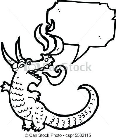 397x470 Fire Breathing Dragon Cartoon