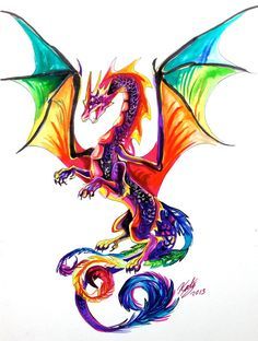Dragon Drawing Color