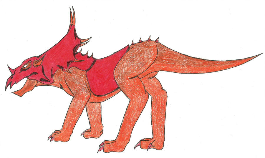 900x537 Spiked Dinosaur Drawing Color