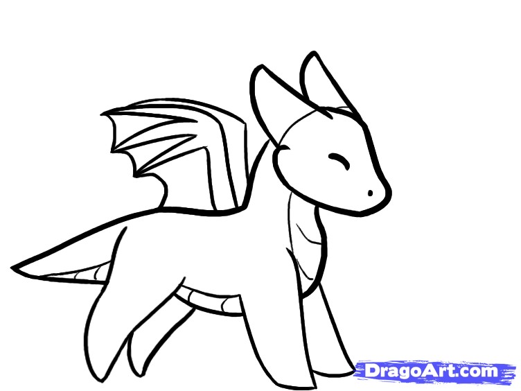 752x564 In Dragon Drawing Easy