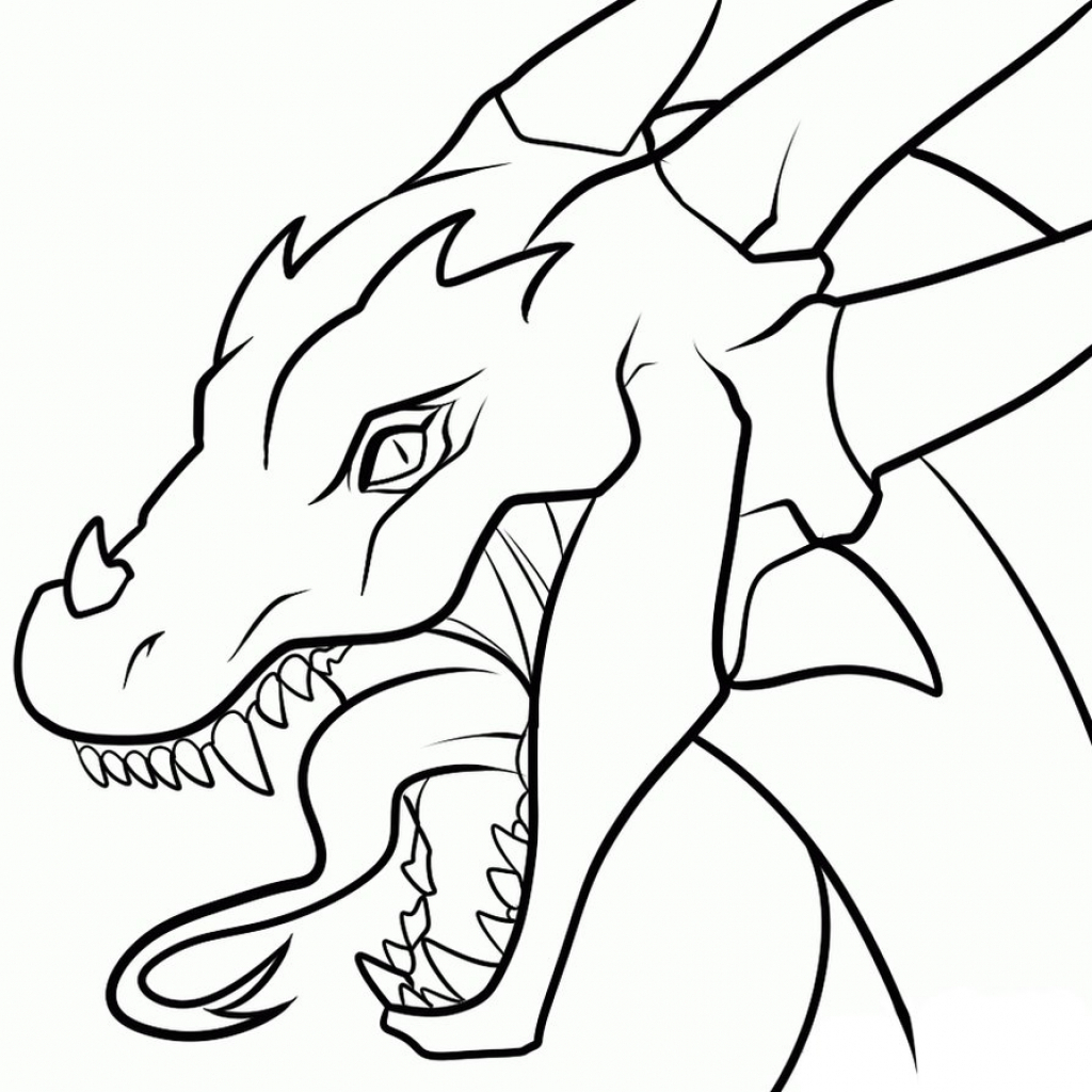 1024x1024 Easy Dragon Drawing