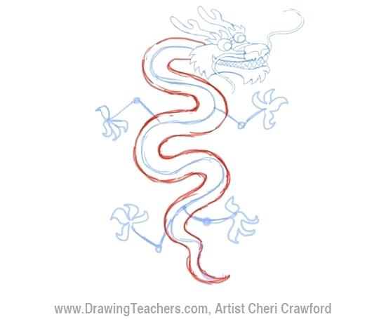 Dragon Drawing Easy Step By Step | Free download on ClipArtMag