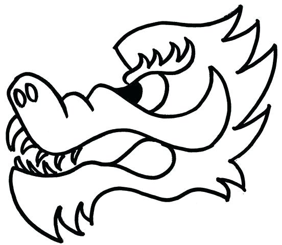 552x480 How To Draw Chinese Dragon Head