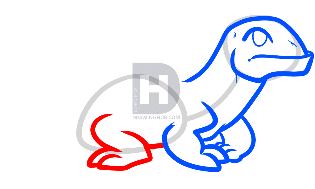 1021x614 How To Draw A Komodo Dragon For Kids, Step