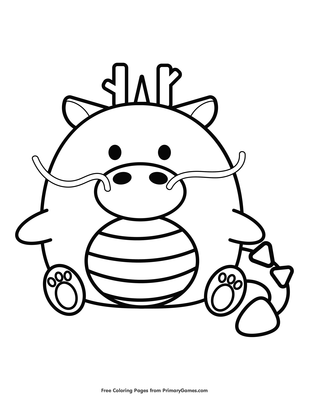 309x400 Chinese Zodiac Dragon Coloring