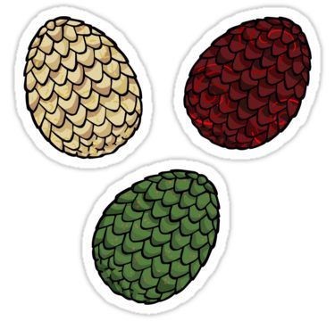 375x360 Game Of Thrones Dragon Eggs' Sticker