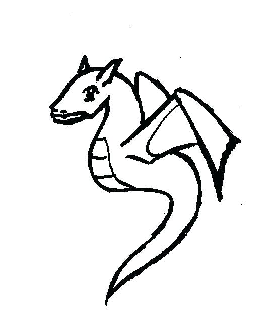 542x654 Dragon Outline Drawing Outline Draw Dragon