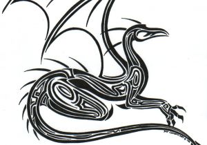300x210 Drawing Of Tribal Dragons Best Dragon Images Drawings Tribal