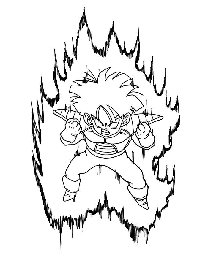 700x913 Dragon Ball Z Coloring Pages Line Drawing
