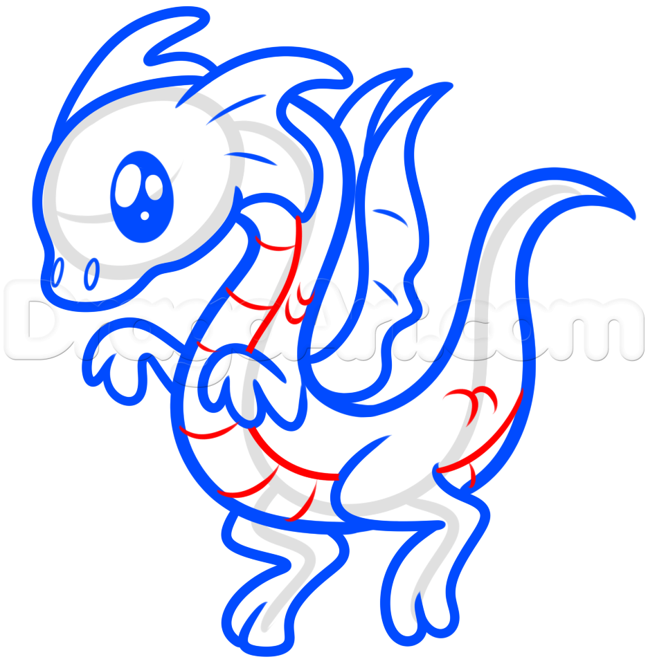 936x963 How To Draw A Green Dragon For Kids, Step