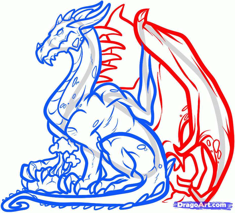 927x840 How To Draw A Dragons Drawing Competition Carramar